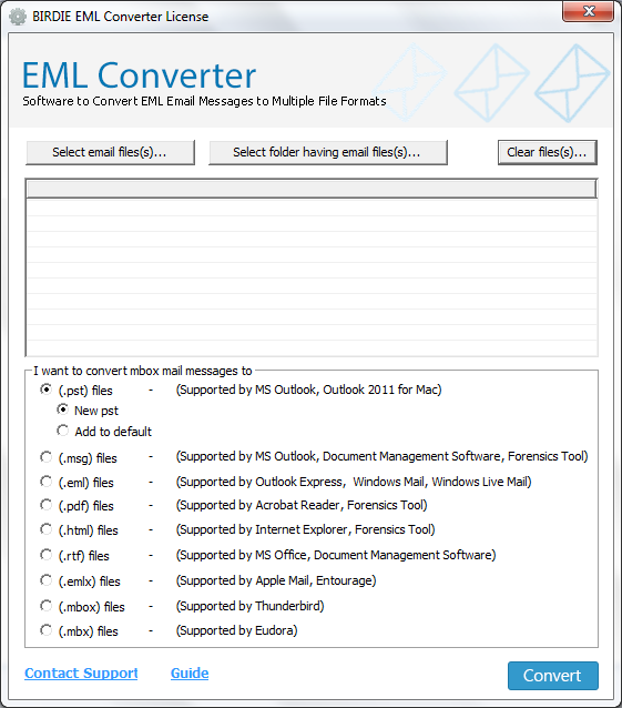 Launch EML Converter