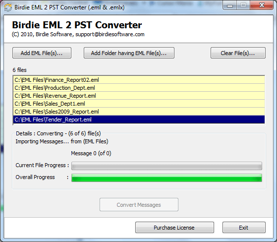 Windows 7 Gmail EML to PST 7.3 full